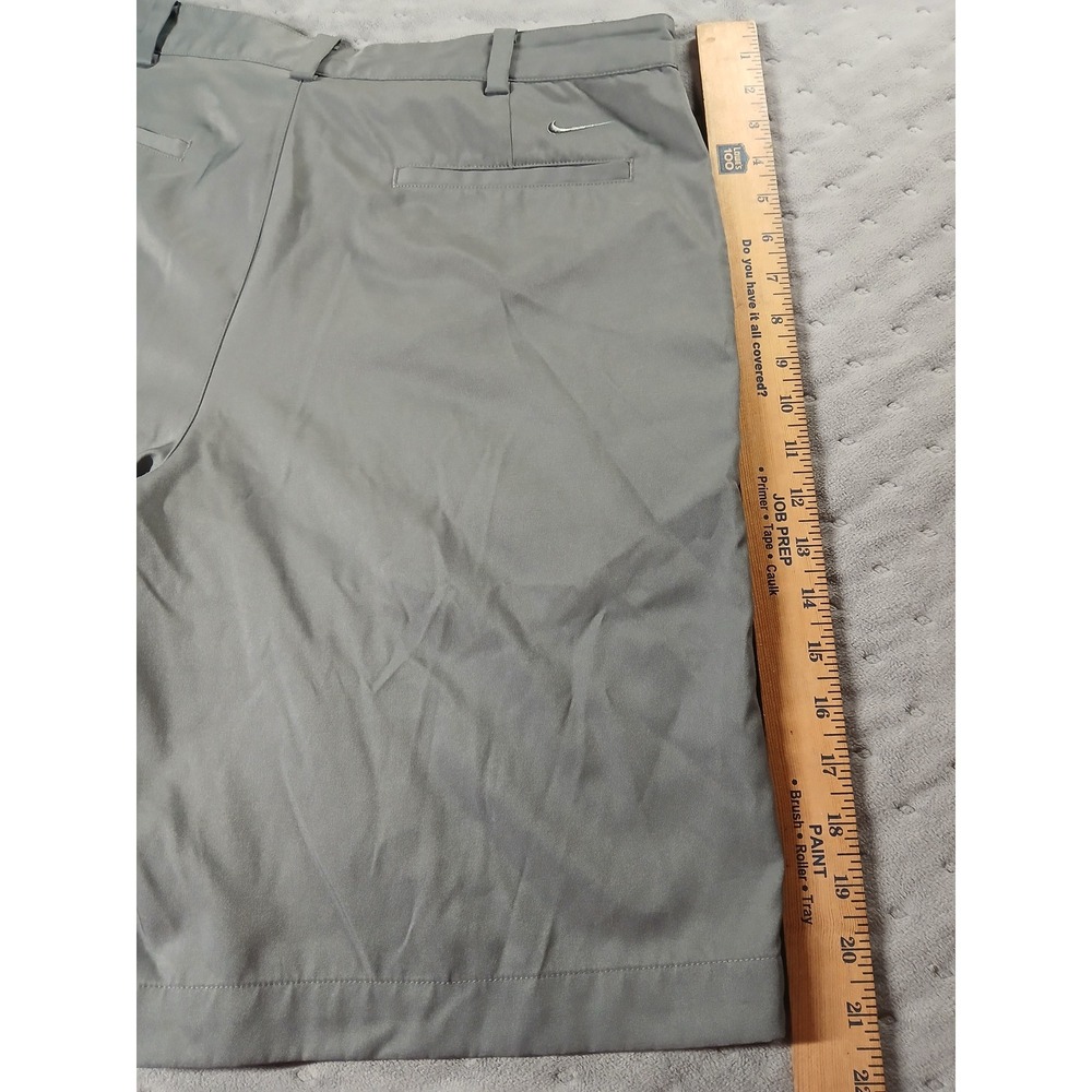 Nike Golf Dri-FIT Shorts Mens 34 Gray Flat Front Performance Golfing Activewear - Picture 3 of 5
